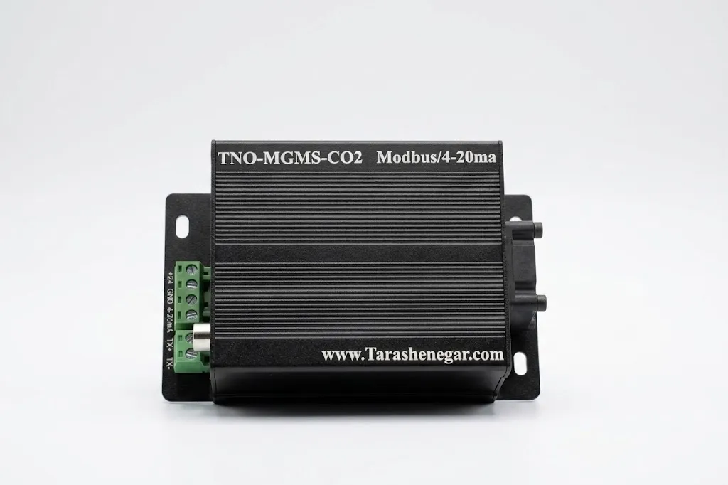 ترنسمیتر صنعتی غلظت CO2 هوشمند با خروجی ۴-۲۰ میلی‌آمپر و Modbus — تصویر ۱