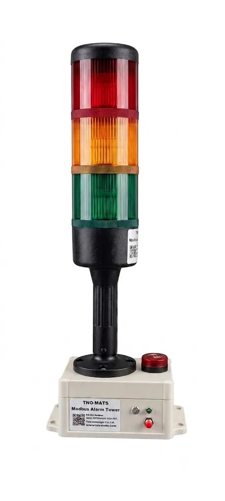 برج نوری (Alarm Tower) هوشمند ۴ طبقه | Modbus-RTU | با قابلیت سایلنت (ACK) — تصویر ۱